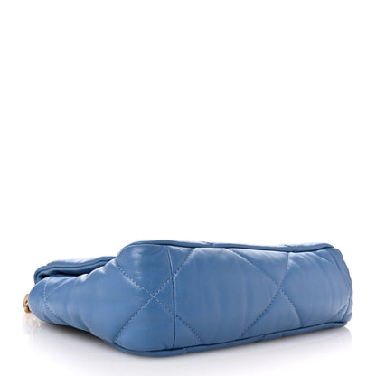 Chanel Lambskin Quilted Medium Chanel 19 Flap Blue 4 of 10