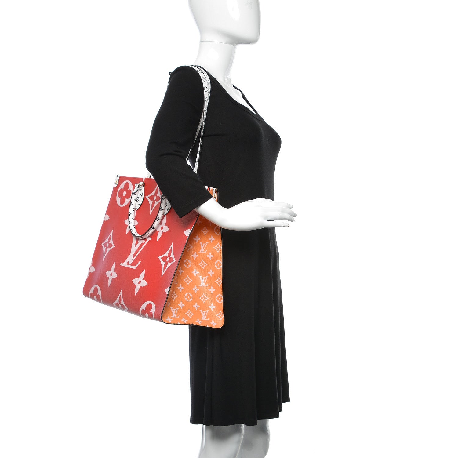Louis Vuitton Monogram Giant Onthego GM Rouge Rose 2 of 10