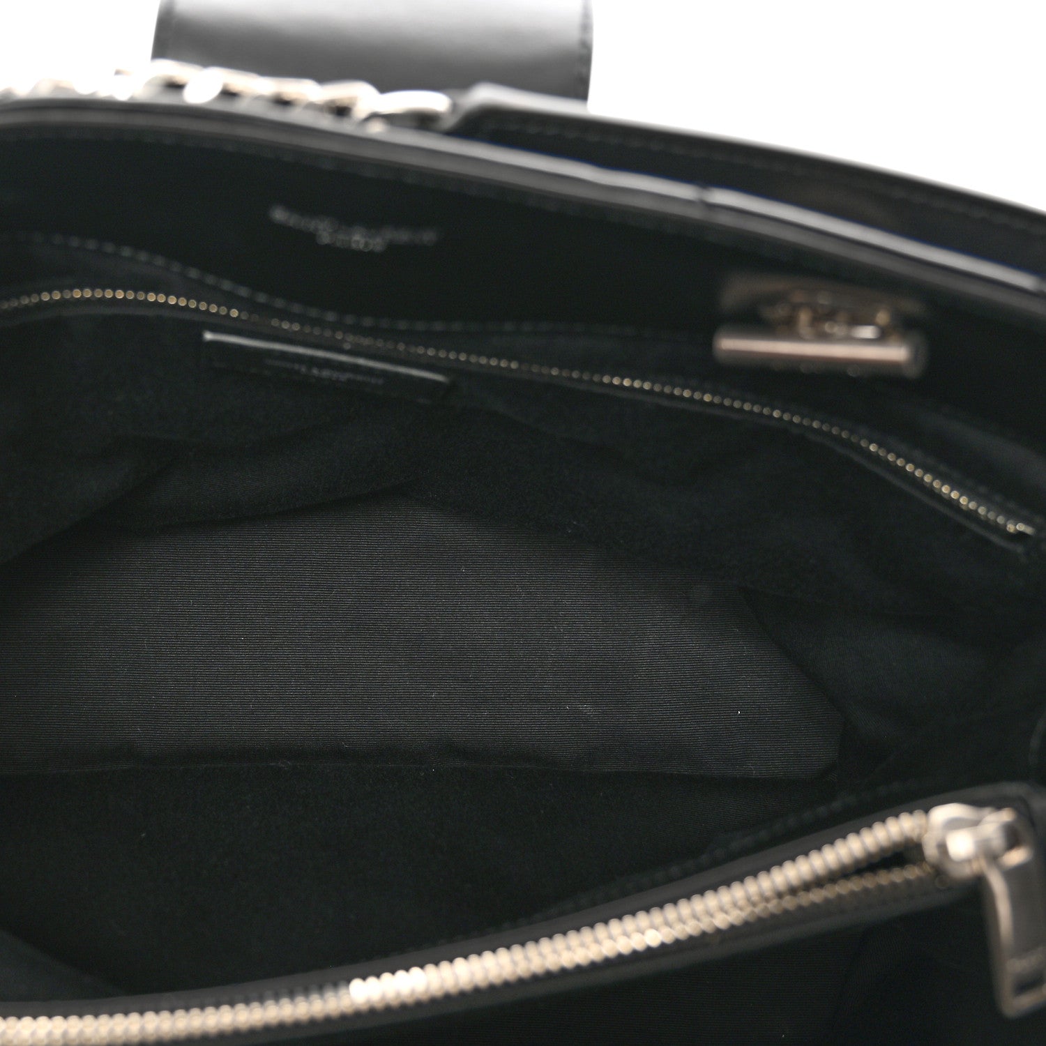 Saint Laurent Calfskin Y Quilted Monogram Large Loulou Shopper Black 6 of 11