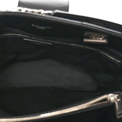 Saint Laurent Calfskin Y Quilted Monogram Large Loulou Shopper Black 6 of 11