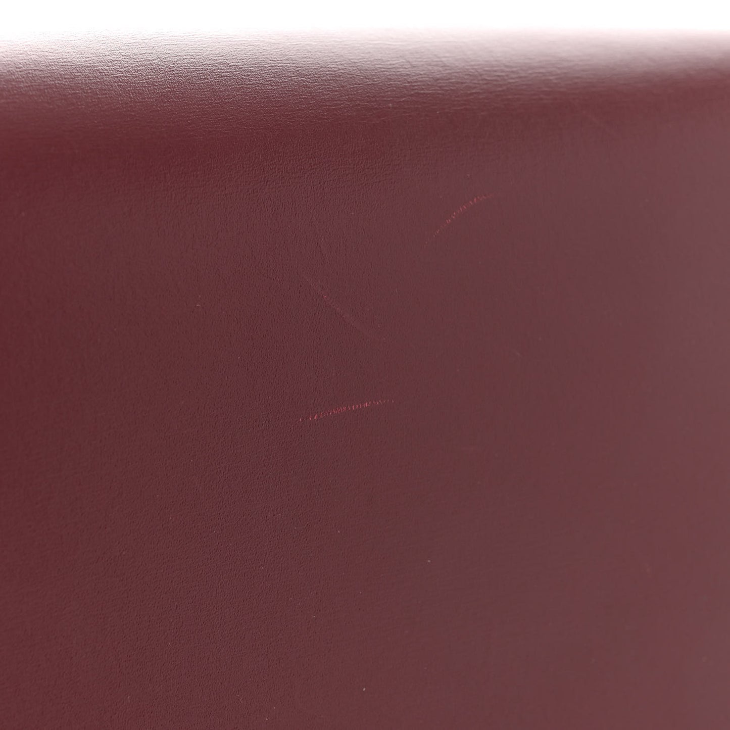 Box Calfskin Medium Classic Box Flap Bag Burgundy