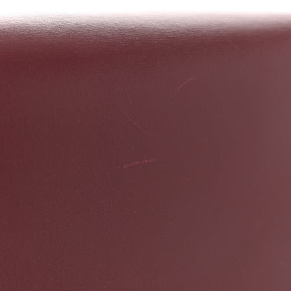Celine Box Calfskin Medium Classic Box Flap Bag Burgundy 14 of 15