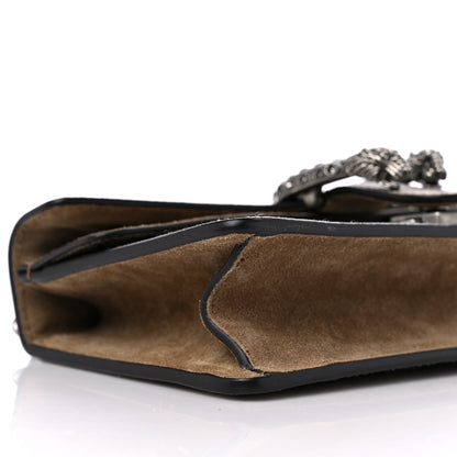 Gucci GG Supreme Monogram Suede Crystal Small Dionysus Shoulder Bag Beige Ebony Taupe 8 of 10