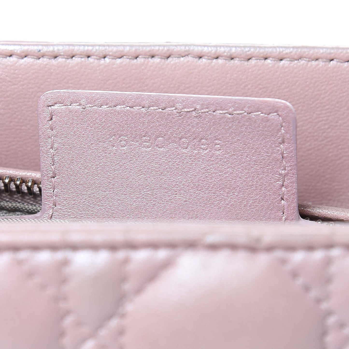 Pearly Lambskin Cannage Medium Lady Dior Lotus