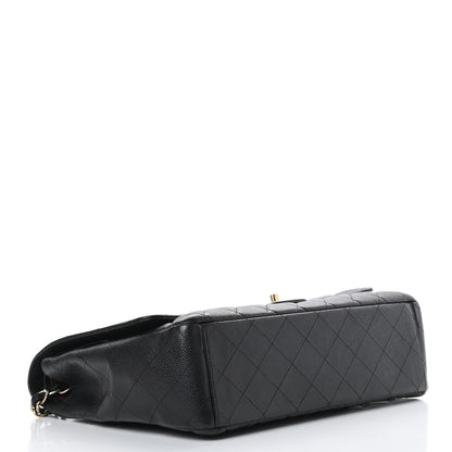 Chanel Caviar Quilted Maxi Double Flap Black 4 of 13