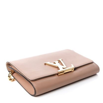 Louis Vuitton Calfskin Chain Louise MM Nude 4 of 10