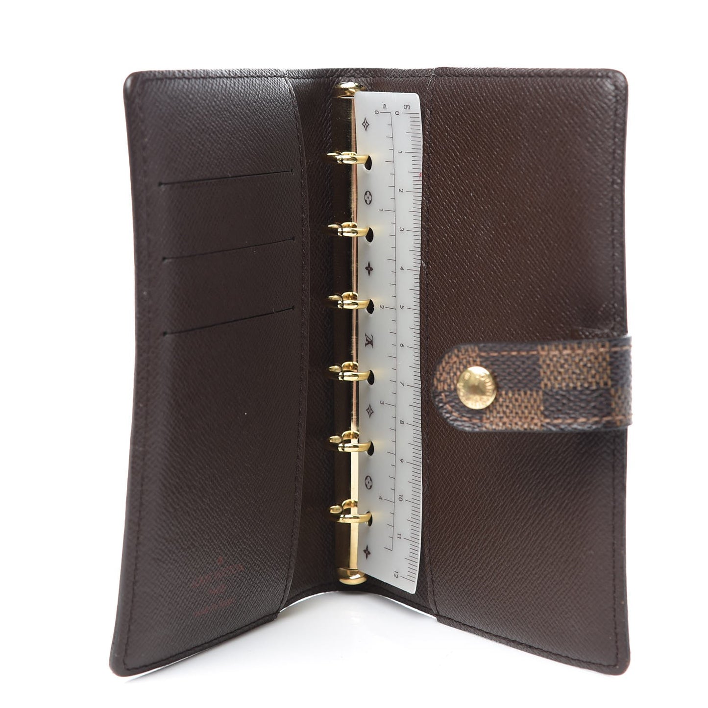 Damier Ebene Small Ring Agenda Cover