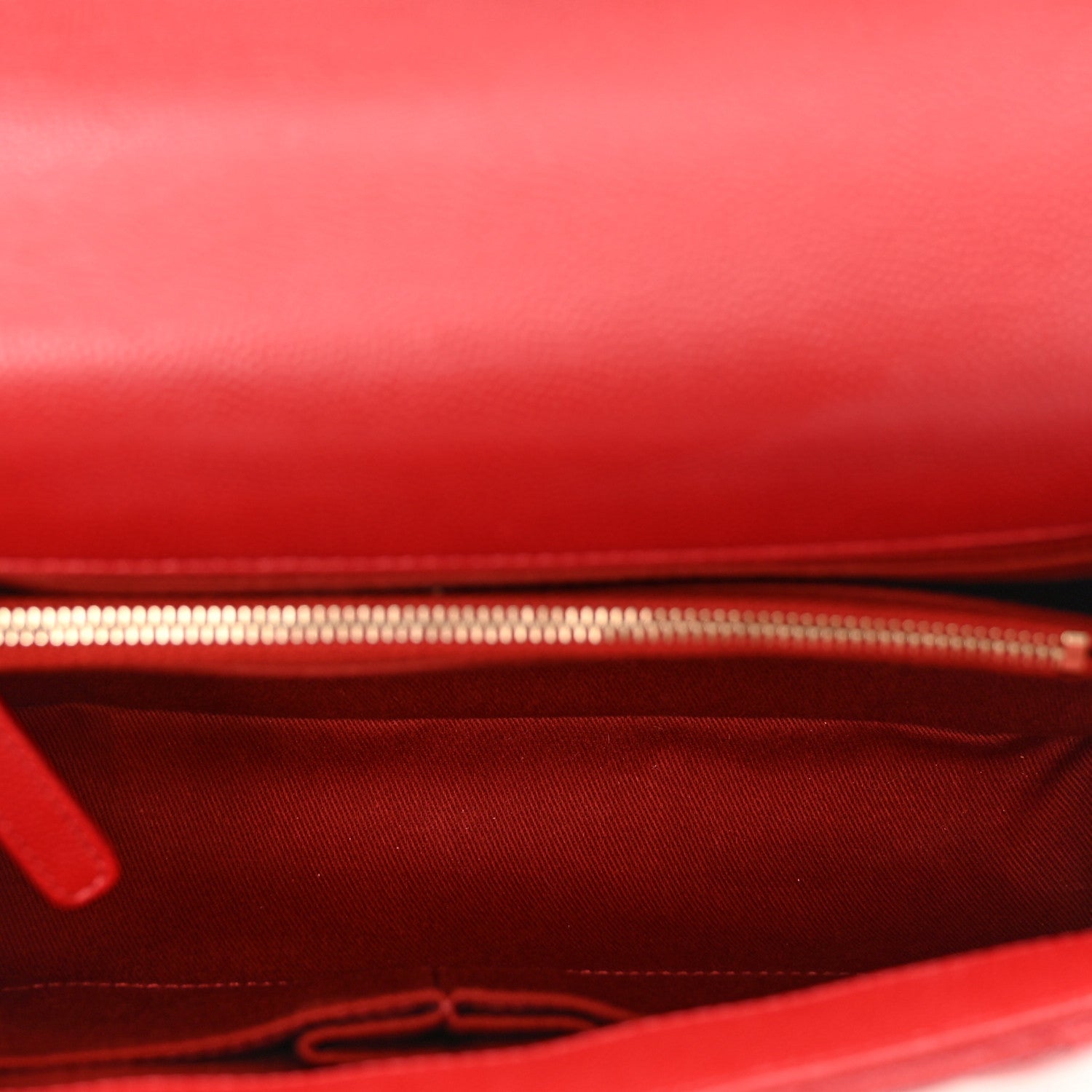 Chanel Caviar Quilted Small Coco Handle Flap Red 6 of 10