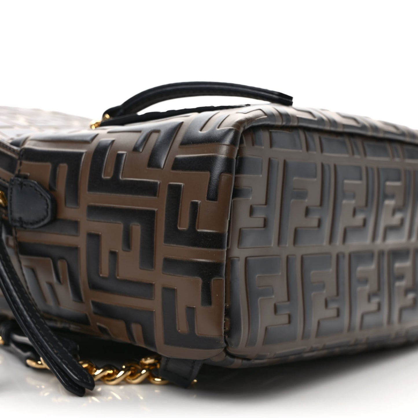 Vitello Bi-Color FF 1974 Embossed Mini Backpack Maya Black