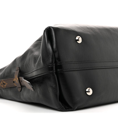 Louis Vuitton Lambskin CarryAll Vibe MM Black 9 of 10