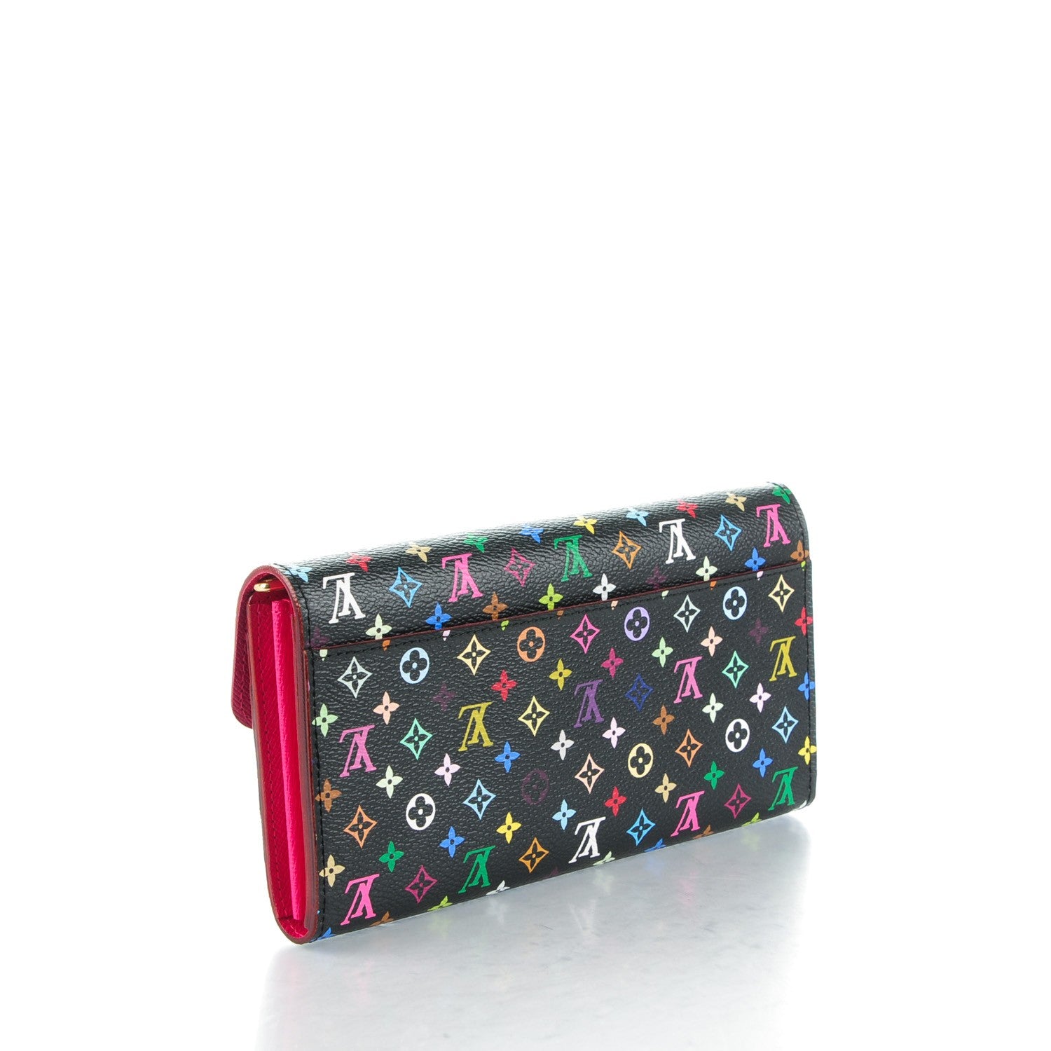 Louis Vuitton Monogram Multicolor Sarah Wallet NM Black Grenade 3 of 7