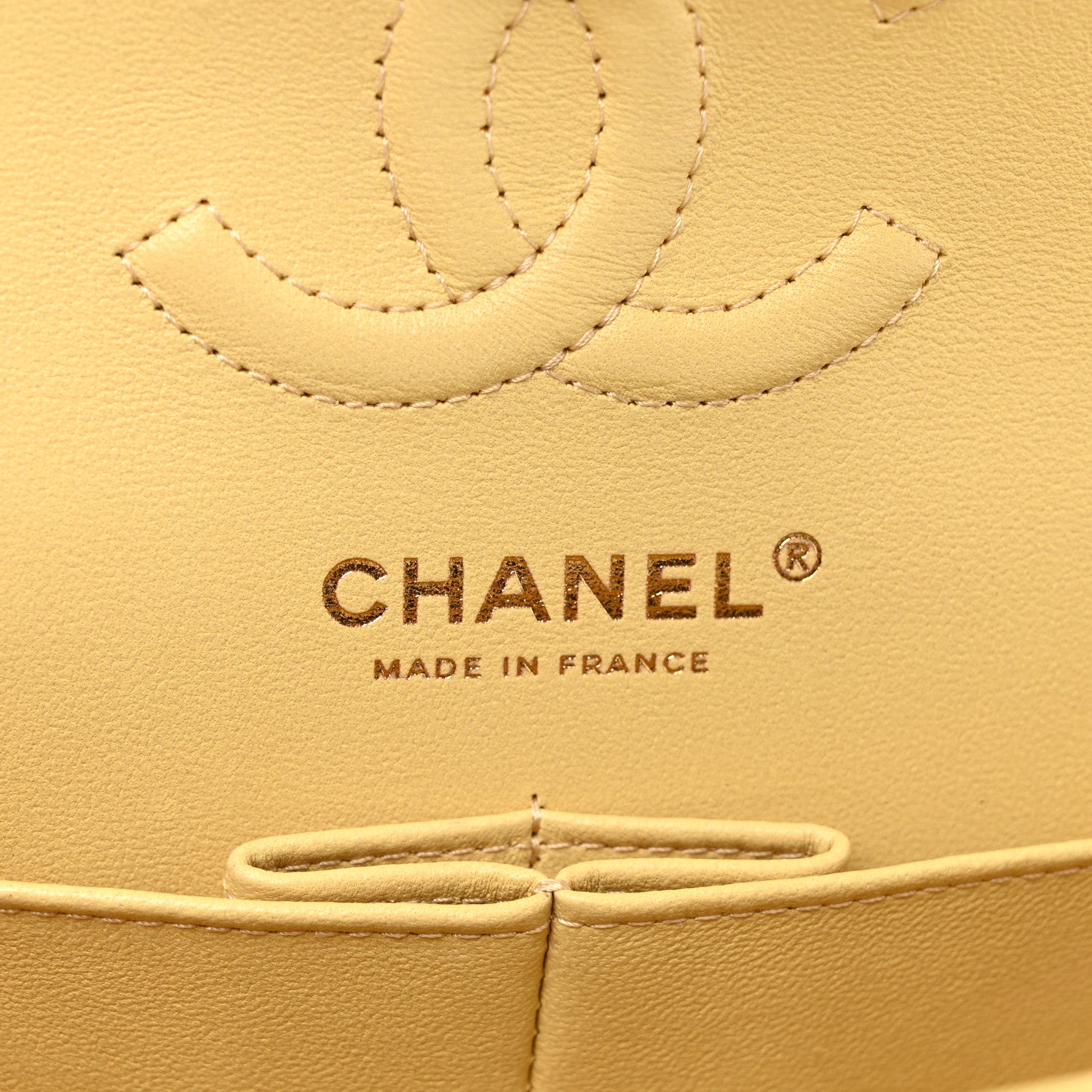 Chanel Caviar Quilted Small Double Flap Yellow 6 of 12