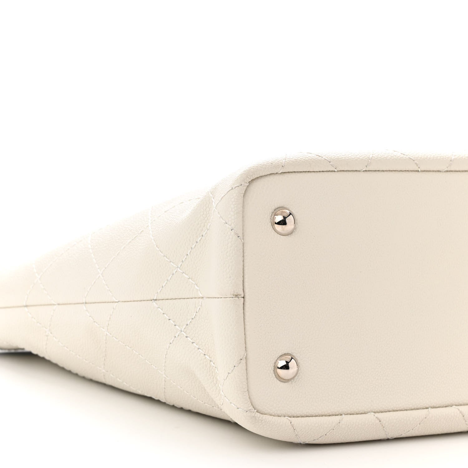 Chanel Grained Calfskin Shopping Fever Tote White 10 of 13