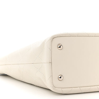 Chanel Grained Calfskin Shopping Fever Tote White 10 of 13