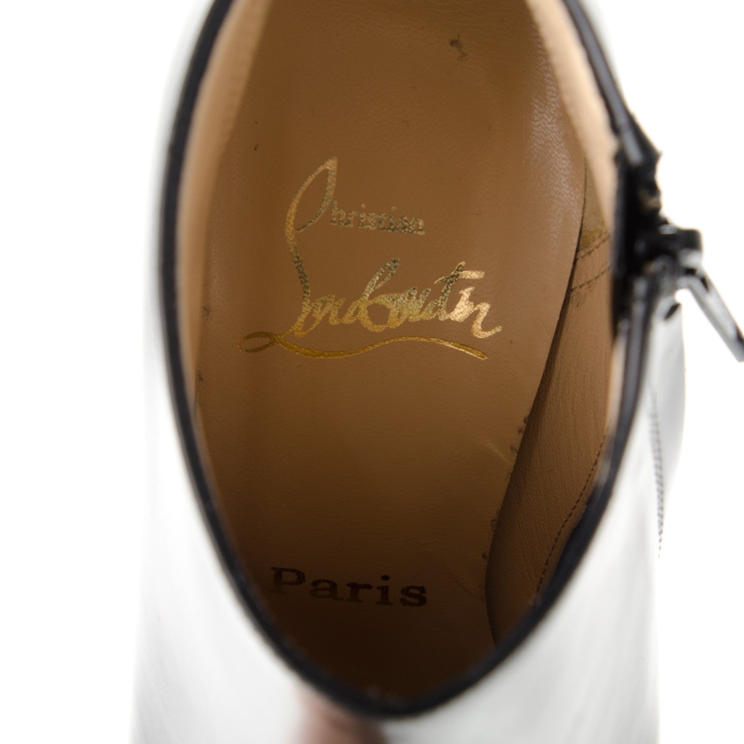 Christian Louboutin Calfskin Belle 100 Ankle Boots 36.5 Black 6 of 7