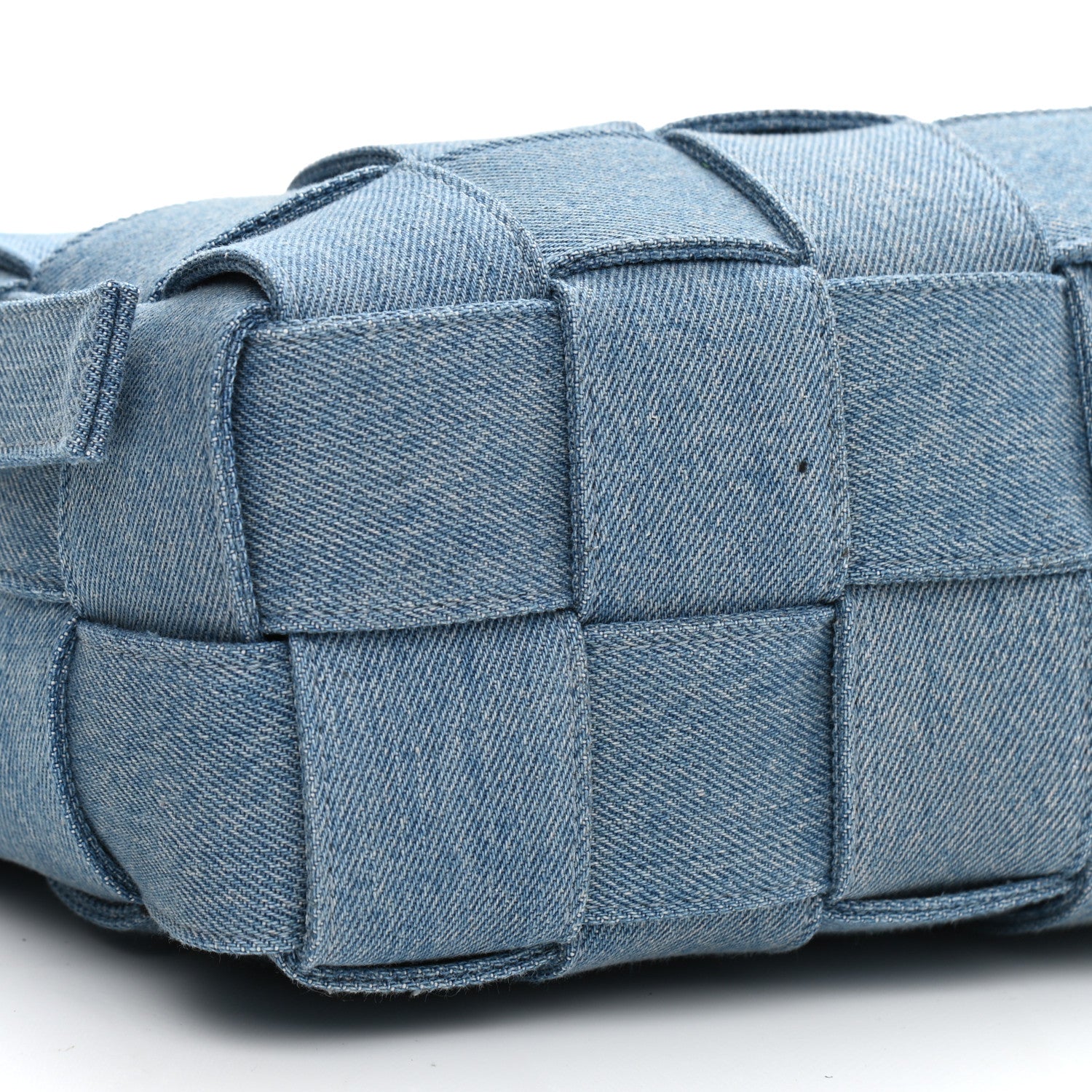 Bottega Veneta Denim Maxi Intrecciato Brick Cassette Bag Indigo 8 of 9