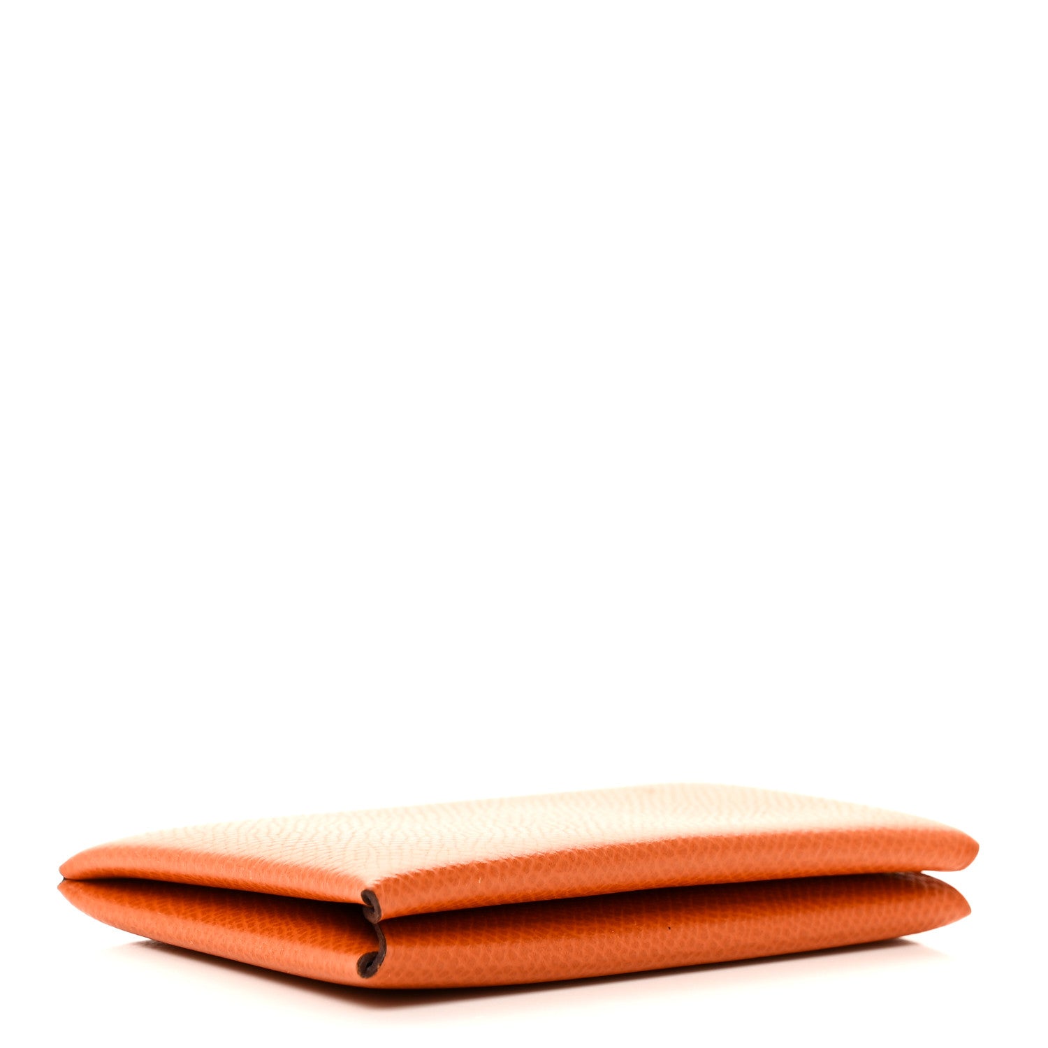 Hermes Epsom Verso Calvi Card Case Orange Céleste 4 of 9