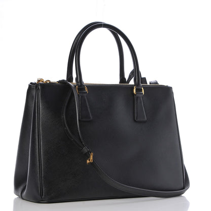 Prada Saffiano Medium Galleria Double Zip Tote Black 4 of 10