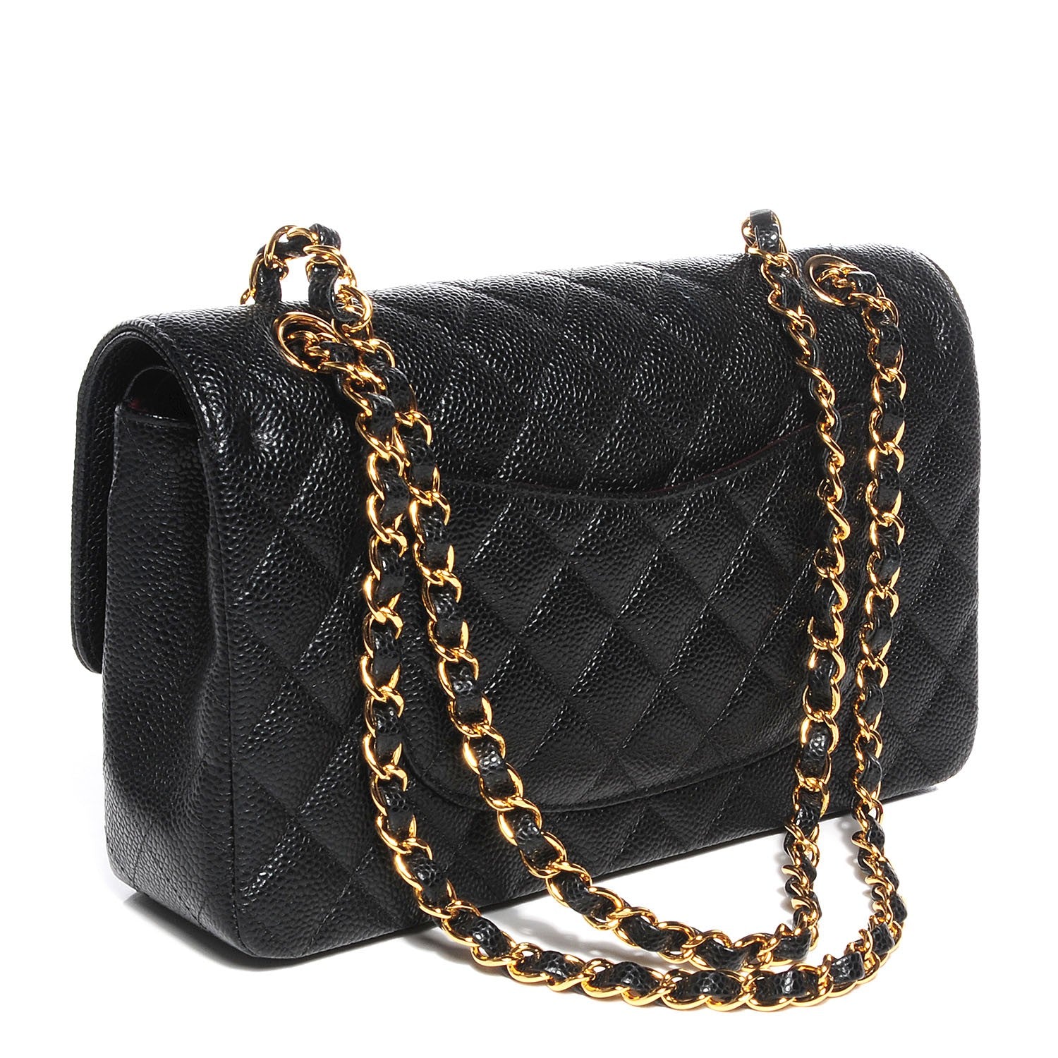 Chanel Caviar Quilted Medium Double Flap Black 3 of 8