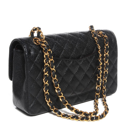 Chanel Caviar Quilted Medium Double Flap Black 3 of 8