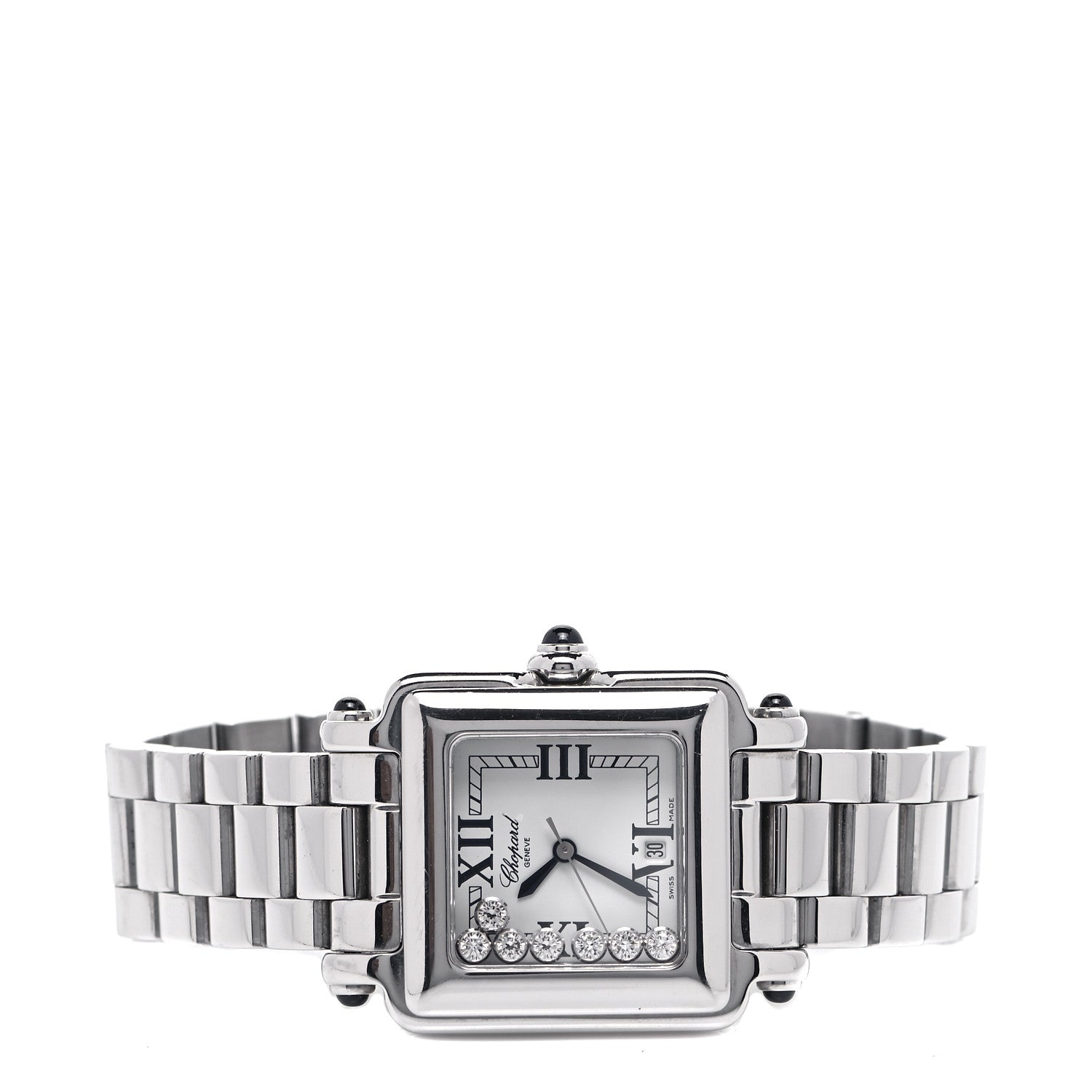 Chopard Stainless Steel 7 Diamond 27mm Happy Sport Quartz Watch 2 of 7