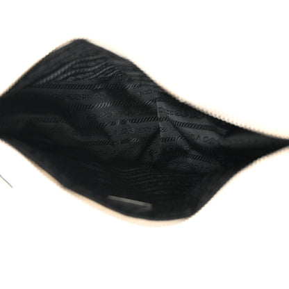 Prada Grace Lux Triangle Shoulder Bag White 6 of 10