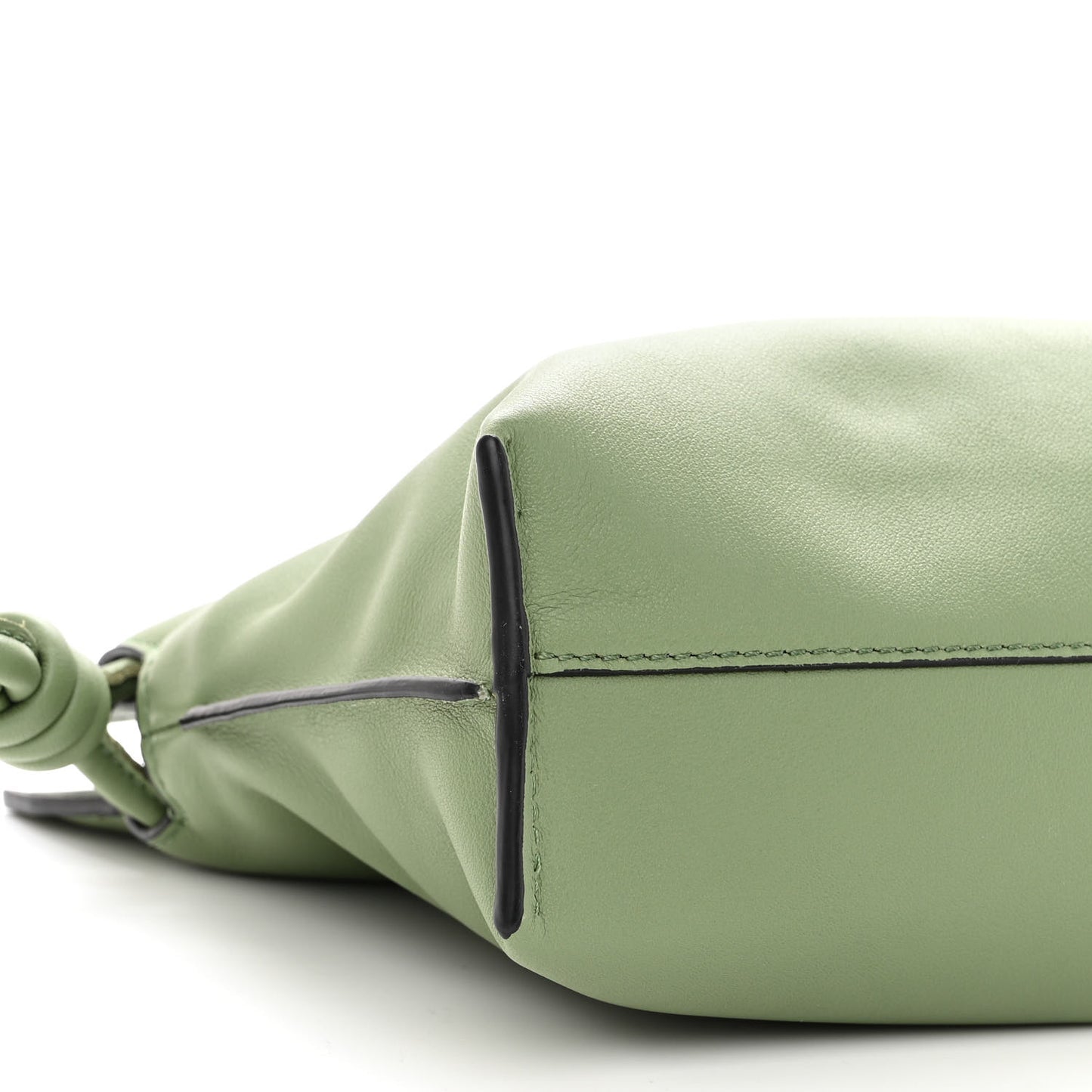 Calfskin Mini Flamenco Knot Clutch Rosemary