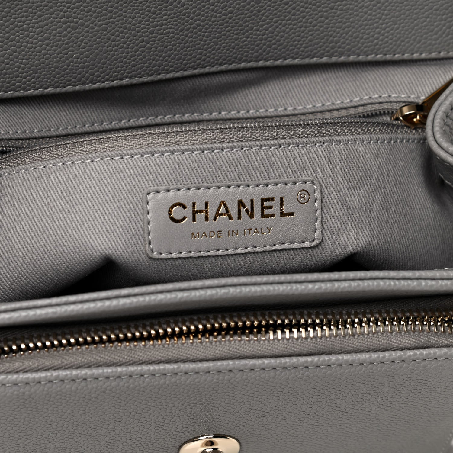 Chanel Caviar Quilted Small Business Affinity Flap Grey 6 of 12