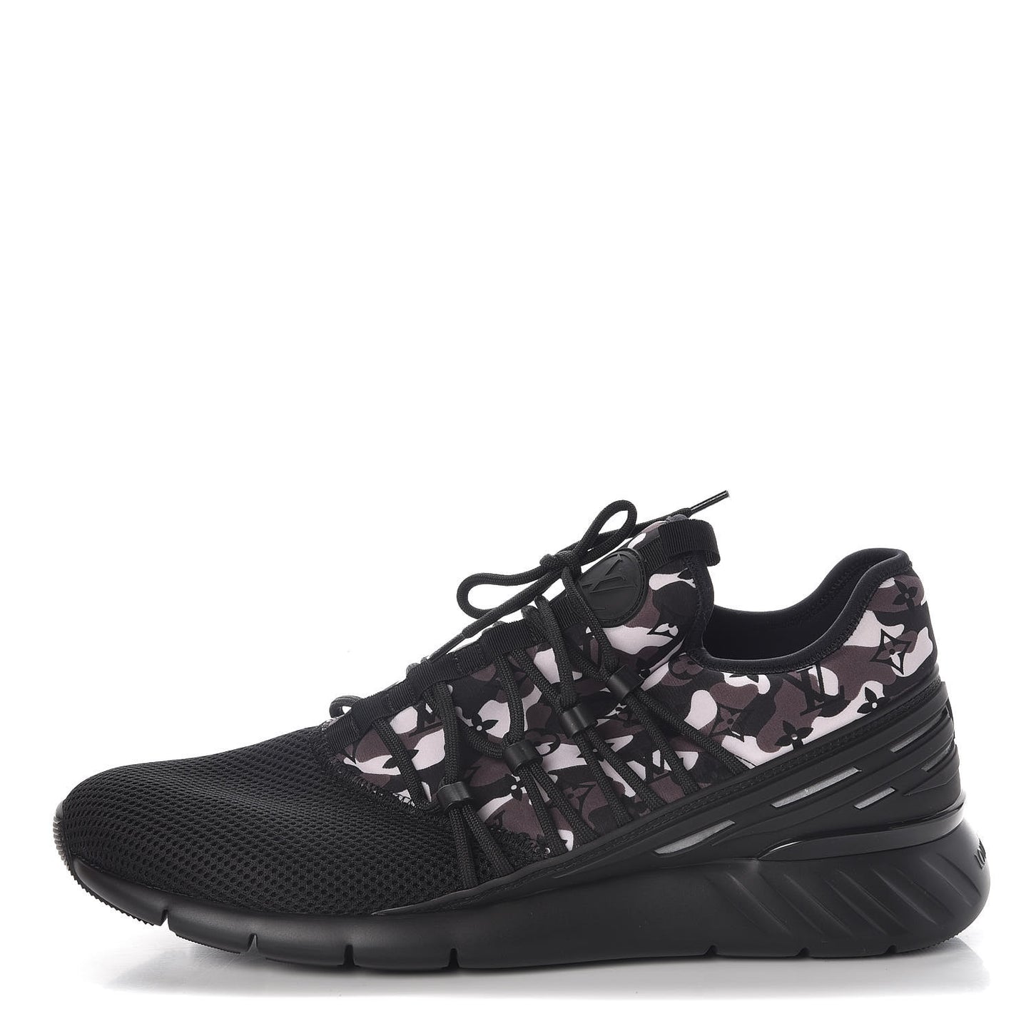 Neoprene Mesh Rubber Monogram Camo Fastlane Low Sneakers 9.5 Black