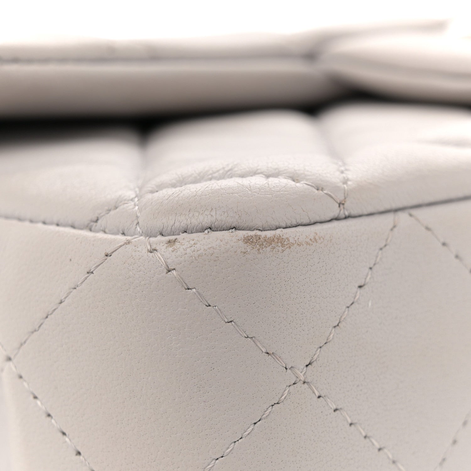 Chanel Lambskin Quilted Mini Rectangular Flap Grey 12 of 12