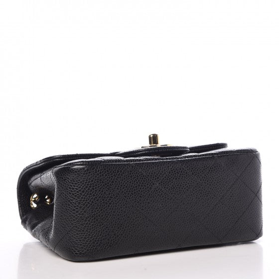 Chanel Caviar Quilted Mini Square Flap Black 4 of 7