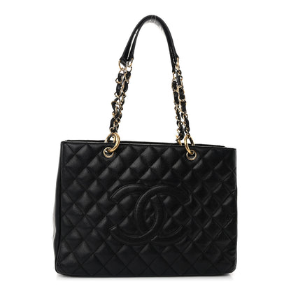Chanel Caviar Quilted Grand Shopping Tote GST Black 1 of 10