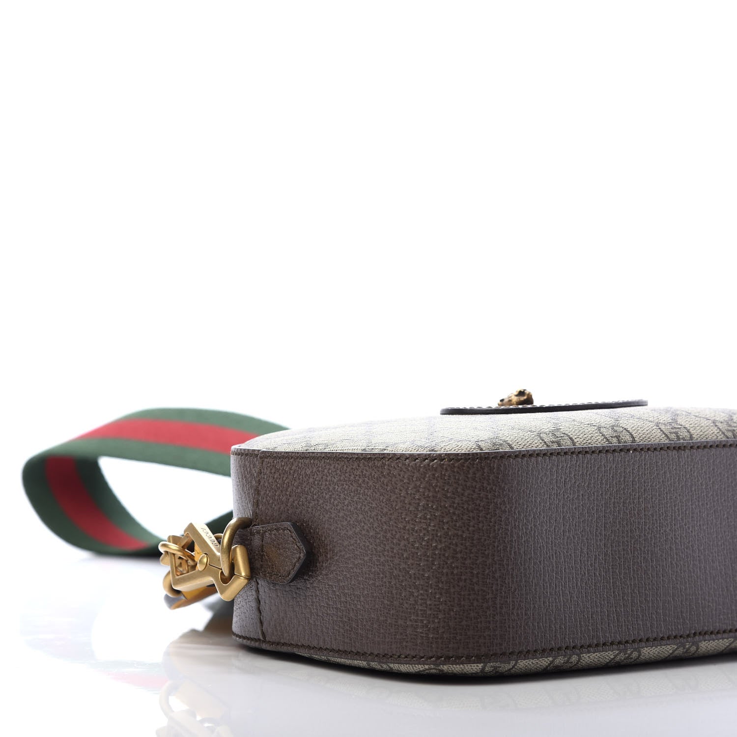 Gucci GG Supreme Monogram Web Neo Vintage Shoulder Bag Beige New Acero Crop 6 of 12