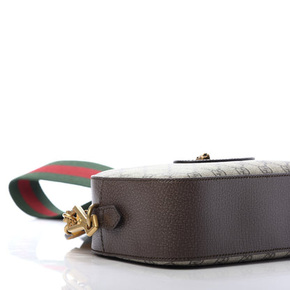 Gucci GG Supreme Monogram Web Neo Vintage Shoulder Bag Beige New Acero Crop 6 of 12