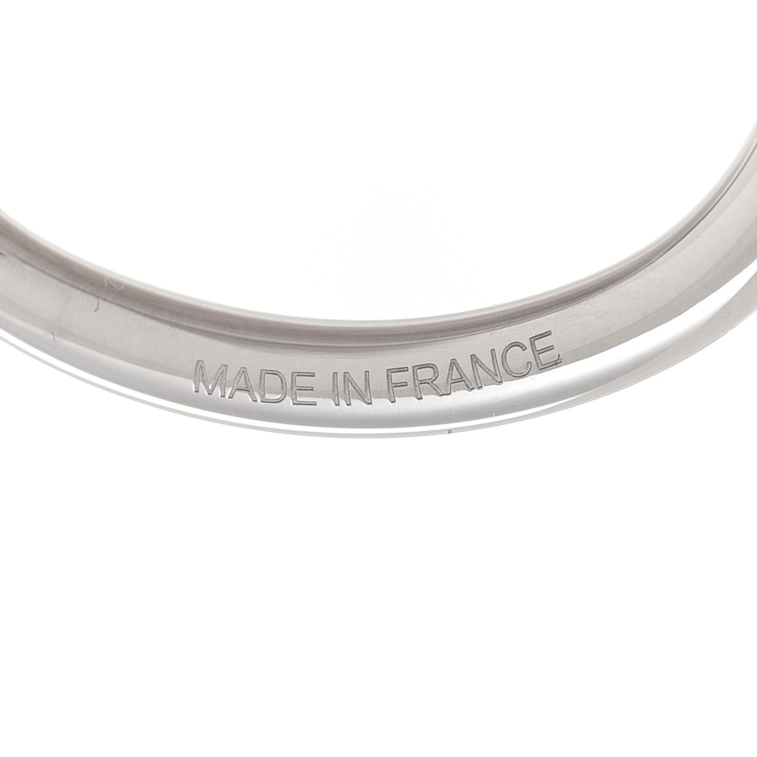 Hermes Palladium Knot Scarf Ring Silver 4 of 6