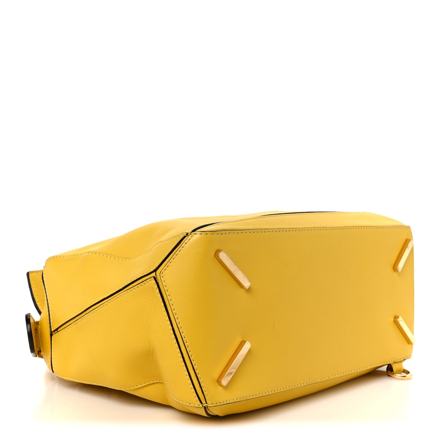Calfskin Medium Puzzle Bag Yellow