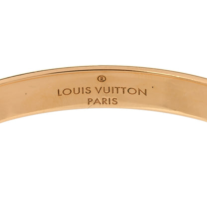 Louis Vuitton Brass Monogram Nanogram Cuff M Gold 5 of 6