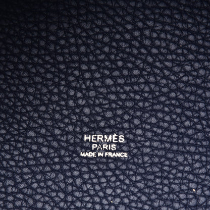 Hermes Taurillon Clemence Picotin Lock 18 PM Bleu Nuit 6 of 8