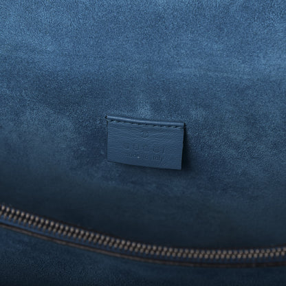 Gucci GG Supreme Monogram Bee Snake Embroidered Medium Dionysus Shoulder Bag Blue 8 of 10