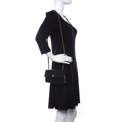 Chanel Lambskin Quilted Mini Rectangular Flap Black 2 of 17