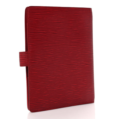 Louis Vuitton Epi Medium Ring Agenda Cover Rouge 3 of 7