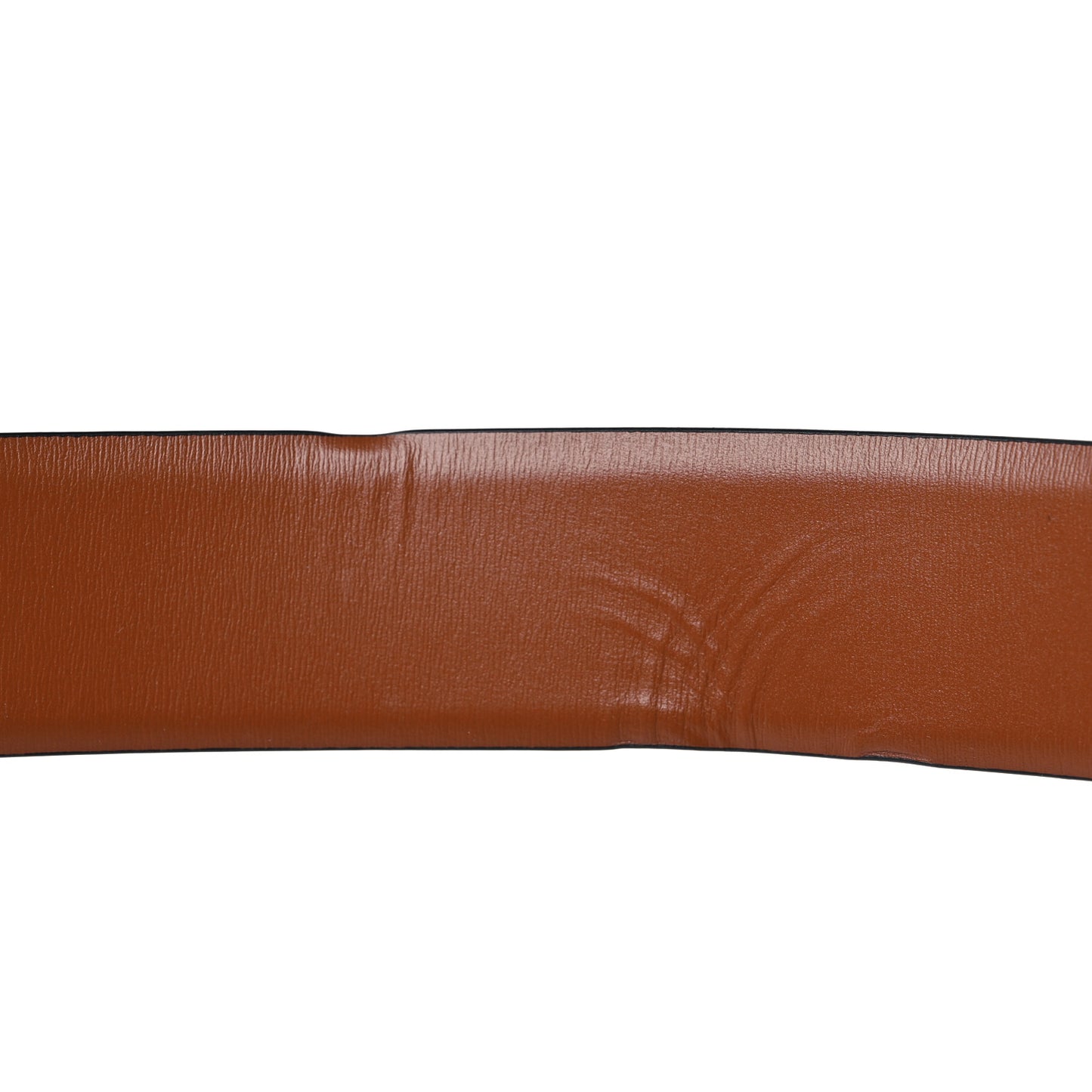 Glossy Calfskin VLogo Reversible 40mm Belt 95 38 Saddle Brown Black