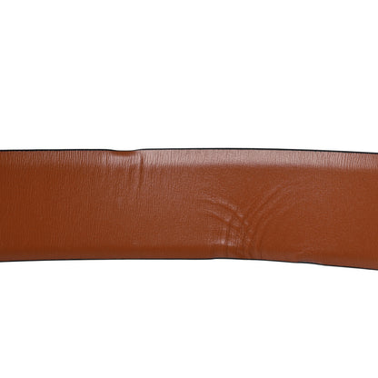 Valentino Garavani Glossy Calfskin VLogo Reversible 40mm Belt 95 38 Saddle Brown Black 4 of 7