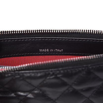 Chanel Aged Calfskin Quilted Small Gabrielle Clutch With Chain Black 7 of 10