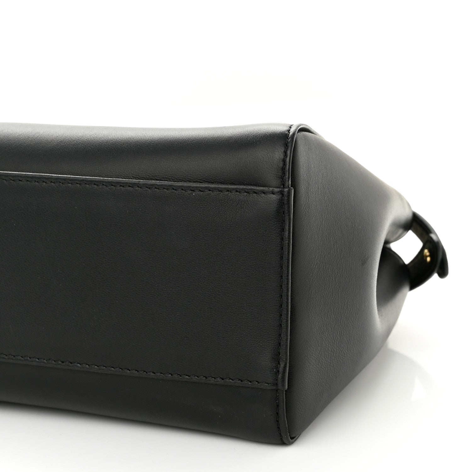 Fendi Nappa Stacked Bar Mini Peekaboo Iconic Satchel Black 10 of 10