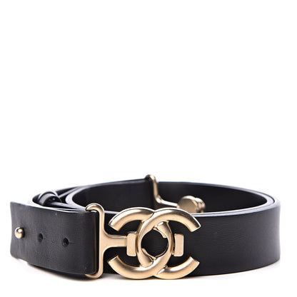 Chanel Calfskin CC Belt 95 38 Black 1 of 7