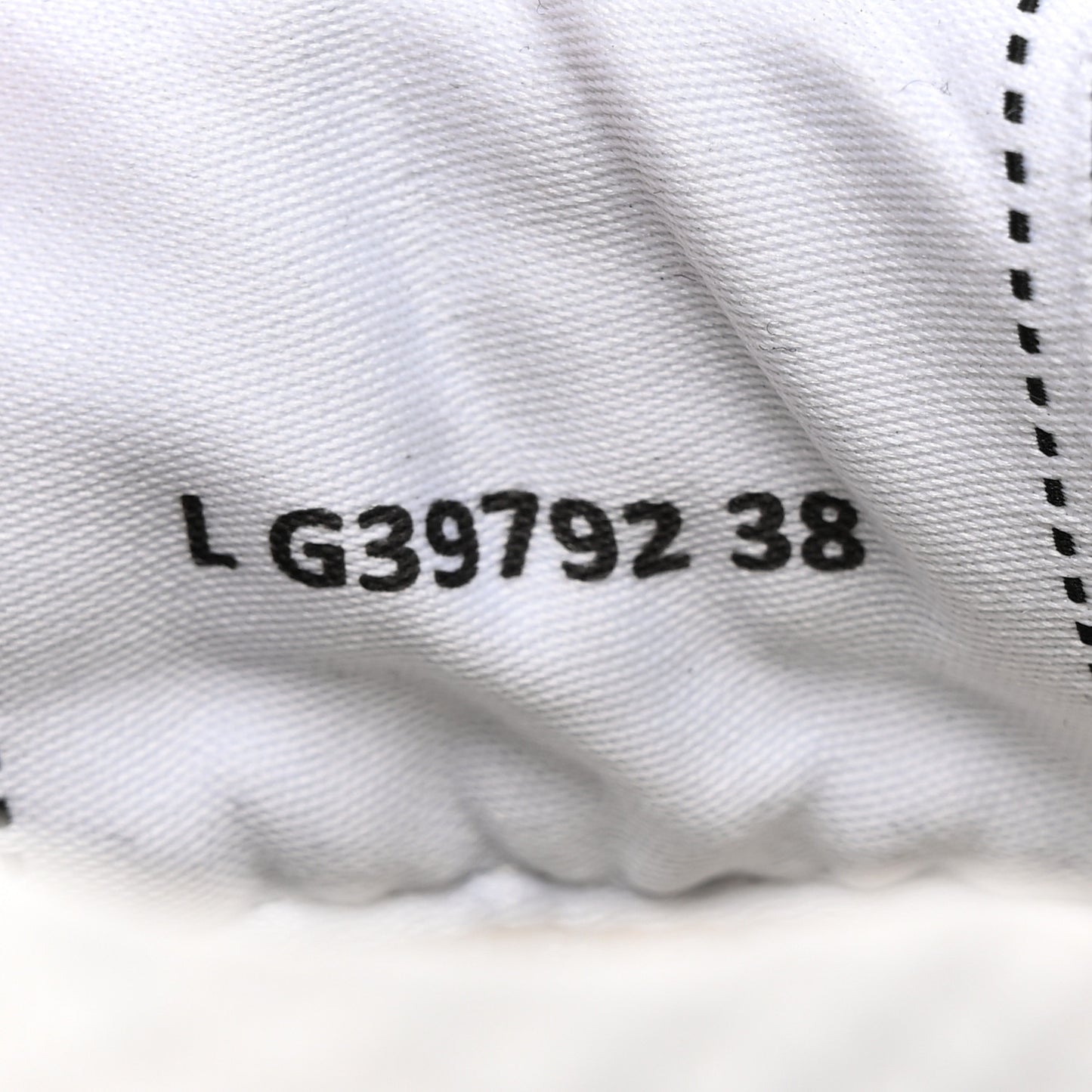 Fabric Laminated Calfskin Stretch CC Womens Sneakers 38 White Silver