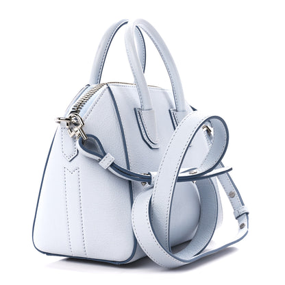 Givenchy Sugar Goatskin Mini Antigona Baby Blue 3 of 12