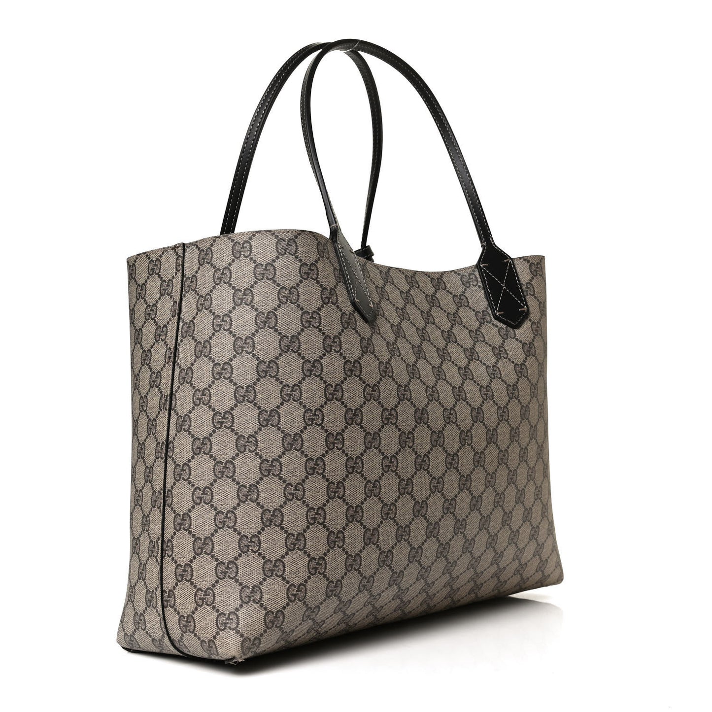 Calfskin GG Supreme Monogram Medium Reversible Tote Black
