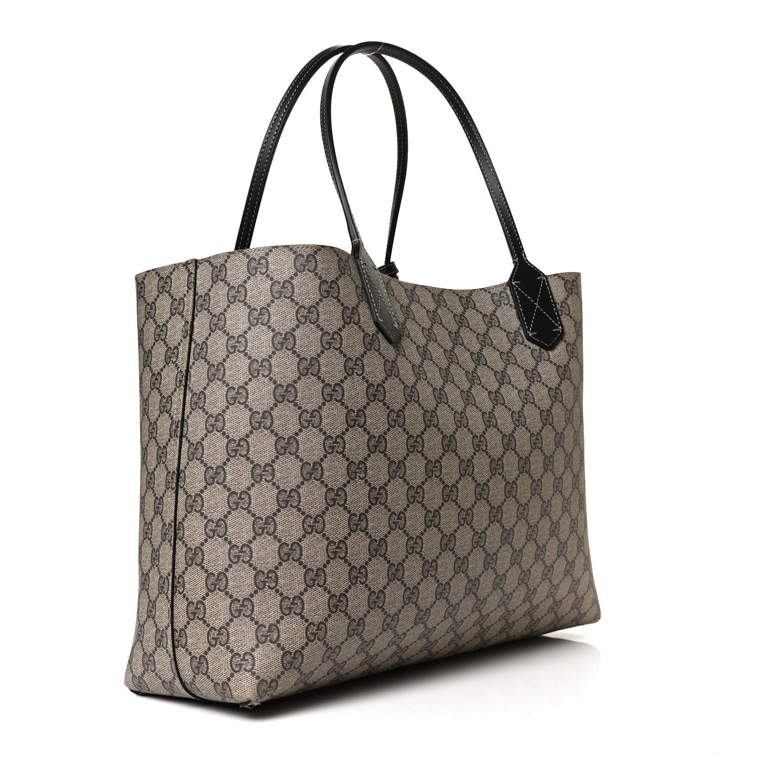 Gucci Calfskin GG Supreme Monogram Medium Reversible Tote Black 4 of 23